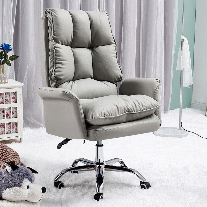 Modern Computer Ergonomic Upholstered Chair Height-adjustable Office Chair for Office Clearhalo 'furn' 'furn_office_chair' 'Furniture' 'Office Chairs' 'Office Furniture' 'office_chair' 1200x1200_6c790bde-0cb8-4b99-be37-db7bf916e6b8