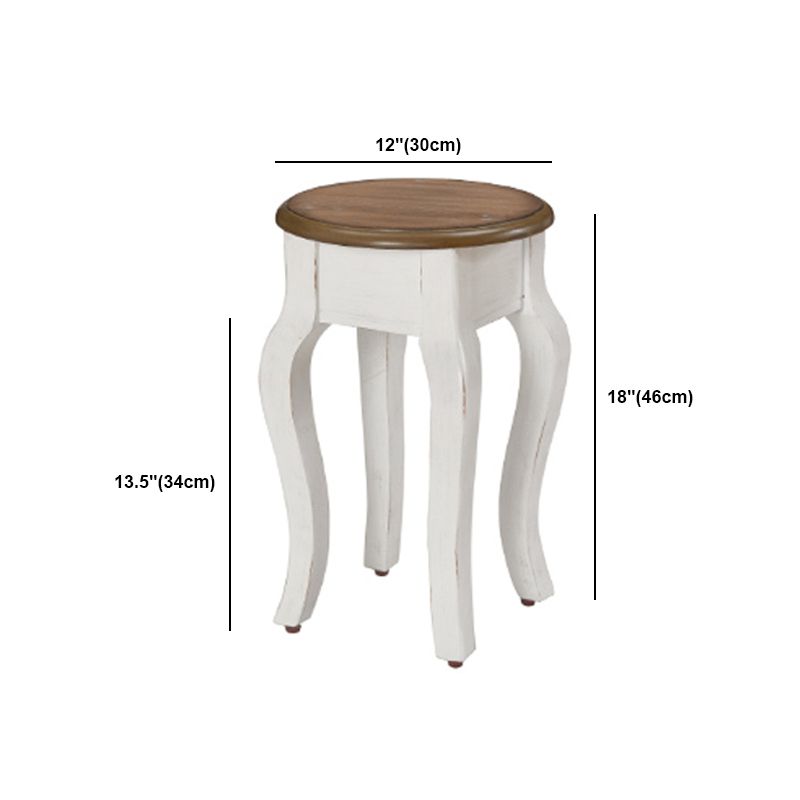 Tabouret maréptable victorien avec miroir et tiroirs pour chambre à coucher