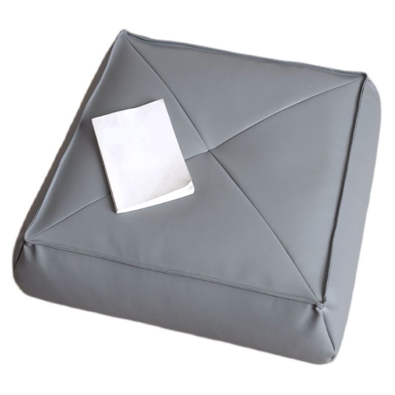 Modern Pouf Ottoman PU Leather Upholstered Solid Color Tear Resistant Square Ottoman Clearhalo 'furn' 'furn_ottomans_poufs' 'Furniture' 'Living Room Furniture' 'Ottomans & Poufs' 'ottomans_poufs' 1200x1200_6c7ee711-b0eb-41d2-ae38-1303beff9cd7