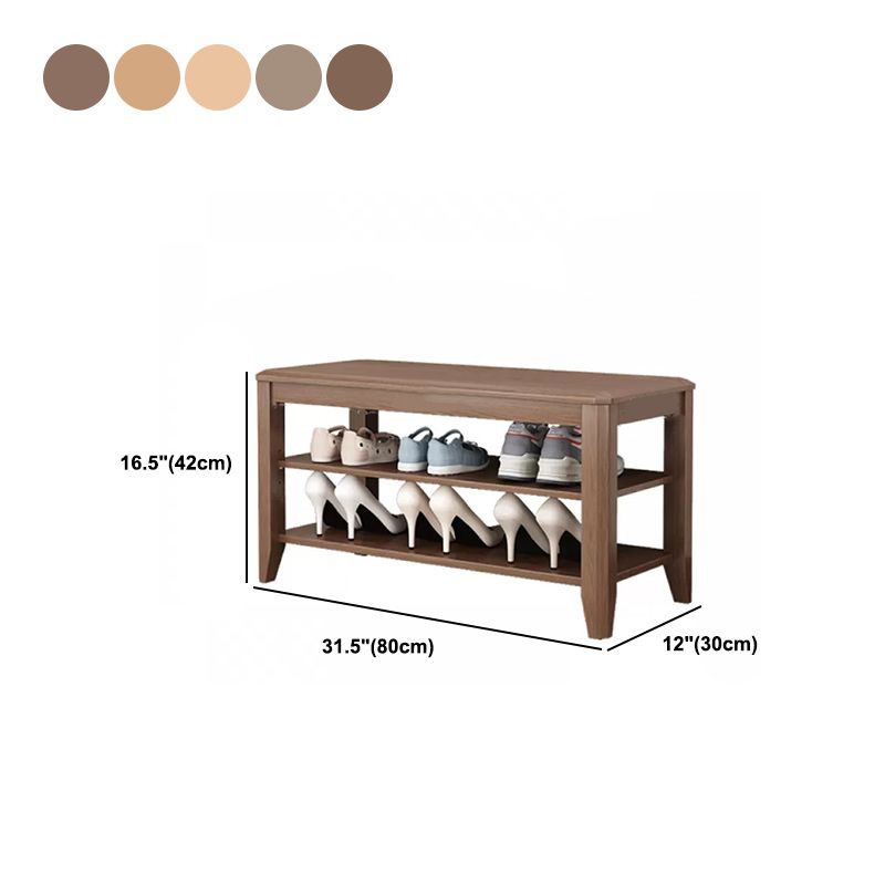 Rectangle 11.8" Wide Entryway Bench Modern Solid Wood Bench with Storage Clearhalo 'Benches' 'Chairs & Seating' 'furn' 'furn_benches' 'Furniture' 'Living Room Furniture' 1200x1200_6c7f66dd-7cac-48e4-b8bc-d5cd8adffca5