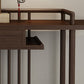 Solid Wood Console Table 1 Shelf Rectangle Accent Table for Hall