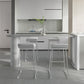 Marble Modern Double pedestal Patio Bar Table Indoor Bistro Bar Height Cocktail Table Clearhalo 'Bar Furniture' 'Bar Tables' 'bar_tables' 'furn' 'furn_bar_tables' 'Furniture' 'furniture_bar_tables' 'Kitchen & Dining Furniture' 1200x1200_6c80b755-1380-4656-b0cd-fcaa0e9c3b66