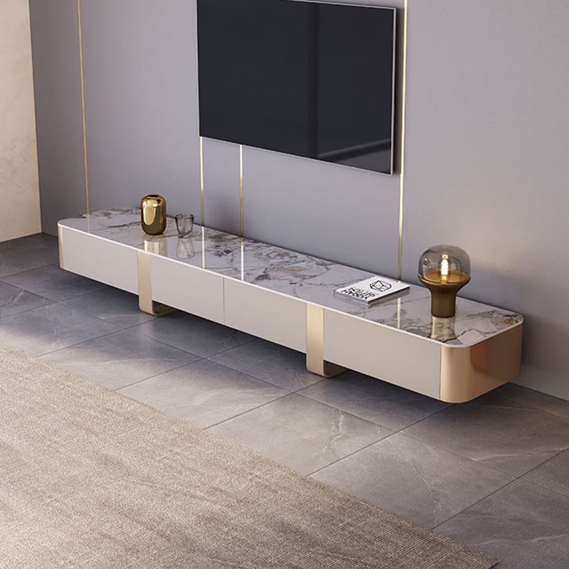 Contemporary TV Console Stone Enclosed Storage TV Stand Console with Drawers Clearhalo 'furn' 'furn_tv_stands_entertainment_centers' 'Furniture' 'Living Room Furniture' 'TV Stands & Entertainment Centers' 'TV Stands & Media Storage Furniture' 'tv_stands_entertainment_centers' 1200x1200_6c80f94f-add8-4a35-bf24-16003878244b