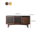 Nordic Style Storage Solid Wood Sideboard Cabinet with Glass Doors Clearhalo 'buffet_sideboard' 'Buffets & Sideboards' 'furn' 'furn_buffet_sideboard' 'Furniture' 'Kitchen & Dining Furniture' 1200x1200_6c8168d9-bc72-45c3-8f8e-7ca4e0b30c4c