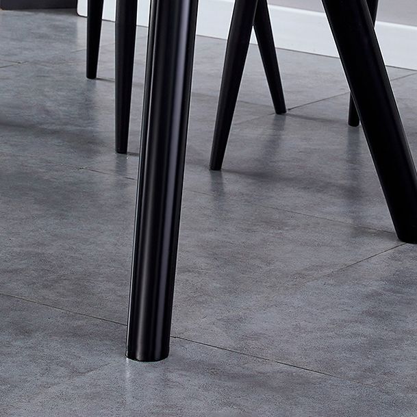 Modern Style Sintered Stone Dining Table Round Table with 4 Legs for Home Clearhalo ' dining_table' 'Dining Tables & Seating' 'Dining Tables' 'furn' 'furn_dining_table' 'Furniture' 'furniture_dining_table' 'Kitchen & Dining Furniture' 'kitchen&dining_furn' 'kitchen' 'kitchen_dining_table' 1200x1200_6c81d92f-c30b-4509-9e58-e8bea60d26dc