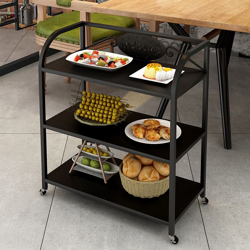 Mesa de preparación de comedor moderno 23.6 "L Mesa de preparación de almacenamiento abierto