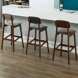 Modern Armless Backrest Counter Stool Wood Cafe Bar Stool with Pedal and Cushion Clearhalo 'Bar Furniture' 'Bar Stools' 'bar_stools' 'furn' 'furn_bar_stools' 'furniture_bar_stools' 'Kitchen & Dining Furniture' 'kitchen&dining_furn' 'kitchen' 'kitchen_furn' Furniture' 1200x1200_6c83aeb4-ad32-4e74-8f81-eb7397f50e67