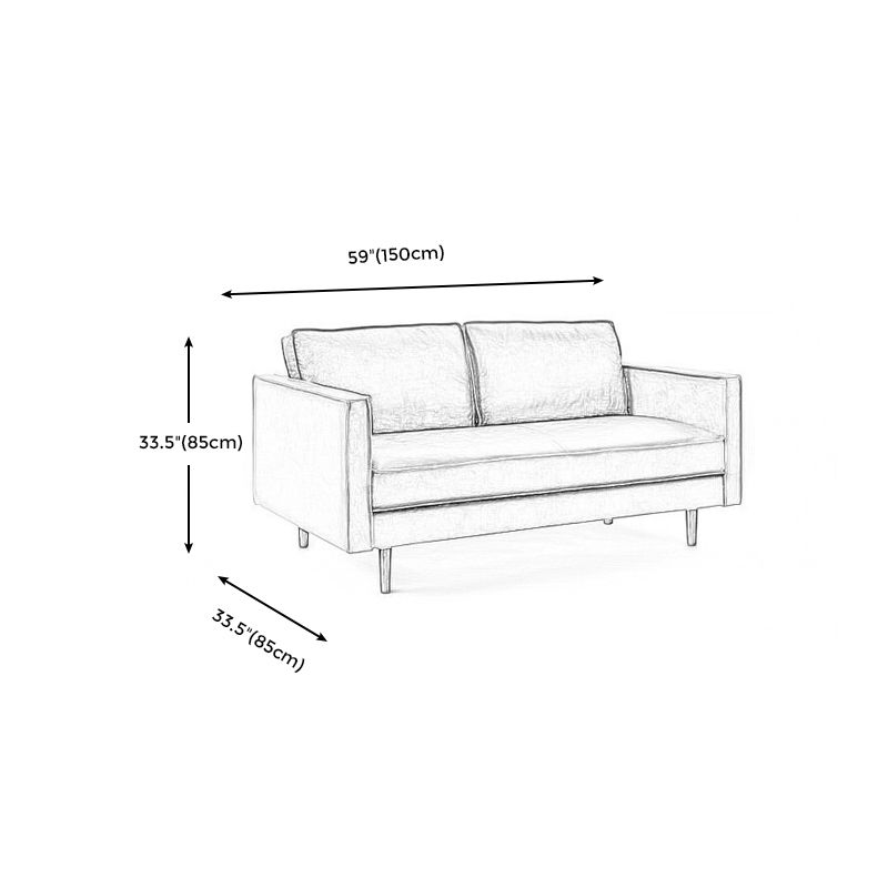 Faux Leather 85"High Square Arm Loose Back Standard Sofa with Pillows Clearhalo 'furn' 'furn_sofas' 'Furniture' 'furniture_sofas' 'Living Room Furniture' 'Sofa' 'sofas' 1200x1200_6c844b01-32b5-4fa9-b271-f9542e91d98c