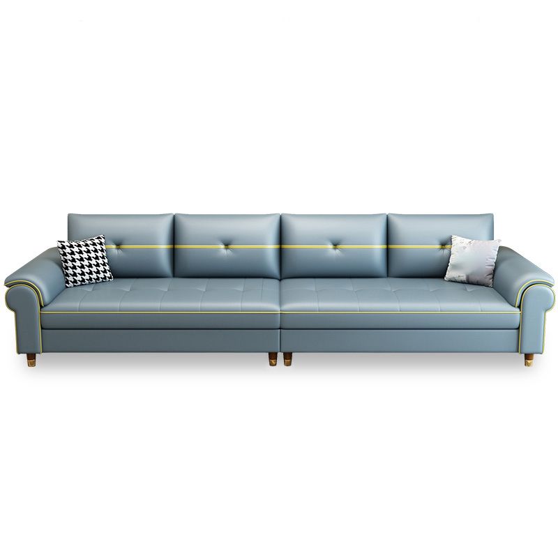 Faux Leather Modern Sofa 31.49"W Pillow Top Arm Sofa for Living Room Clearhalo 'furn' 'furn_sofas' 'Furniture' 'furniture_sofas' 'kitchen' 'kitchen_sofas' 'Living Room Furniture' 'Sofa' 'sofas' 1200x1200_6c847aac-aaae-49c4-9ab5-48c223f6ba7c