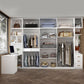 White Wooden Wardrobe Contemporary Style Wardrobe Closet with Drawer Clearhalo 'Armoires & Wardrobes' 'armoires_wardrobes' 'Bedroom Furniture' 'furn' 'furn_armoires_wardrobes' 'Furniture' 1200x1200_6c85dd6e-9d88-4444-8100-caf6a173732a