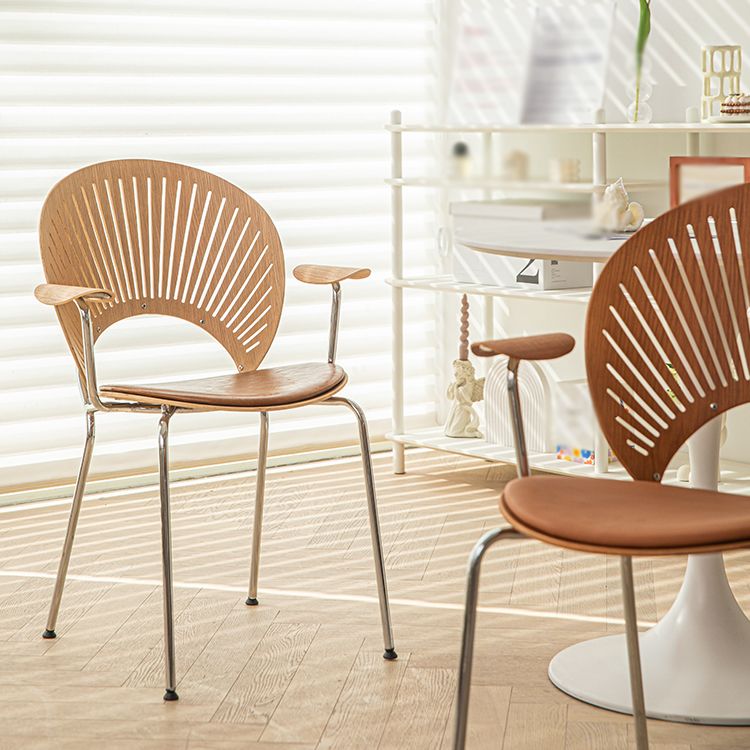 Contemporary Style Metal Dining Room Chair Open Back Armless Single Chair for Kitchen Clearhalo ' kitchen&dining_furn' 'Dining Chairs' 'Dining Tables & Seating' 'dining_chair' 'furn' 'furn_dining_chair' 'Furniture' 'furniture_dining_chair' 'Kitchen & Dining Furniture' 'kitchen' 1200x1200_6c8673b3-9efa-4adc-9e2e-24c975175dcf