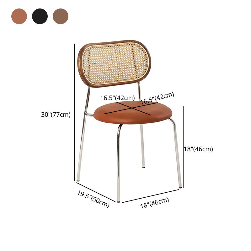 Contemporary Style Metal Chairs Sets Dining Room Open Back Side Chairs Clearhalo ' kitchen&dining_furn' 'Dining Chairs' 'Dining Tables & Seating' 'dining_chair' 'furn' 'furn_dining_chair' 'Furniture' 'furniture_dining_chair' 'Kitchen & Dining Furniture' 'kitchen' 1200x1200_6c8728de-31b7-4f59-ba6d-164442cc517b