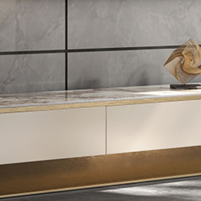 Glam TV Console Stone Media Console TV Stand Enclosed Storage Console with Drawers Clearhalo 'furn' 'furn_tv_stands_entertainment_centers' 'Furniture' 'Living Room Furniture' 'TV Stands & Entertainment Centers' 'TV Stands & Media Storage Furniture' 'tv_stands_entertainment_centers' 1200x1200_6c8b3ed4-e04e-450f-99ae-61a566c9a055