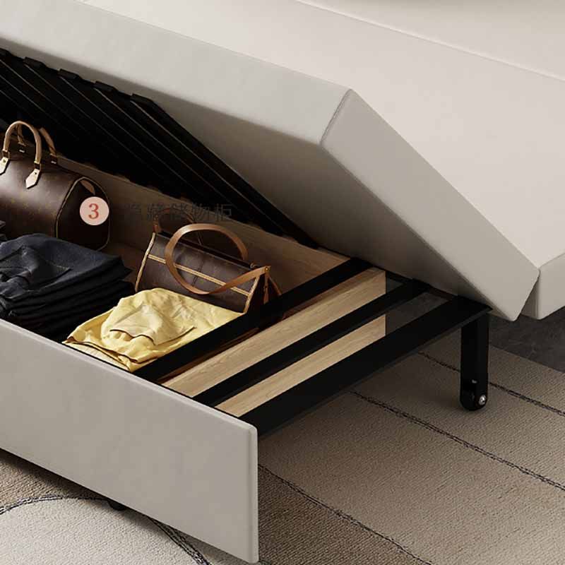 Faux Leather Convertible Sofa Bed with Pillows Seating with Storage Clearhalo 'furn' 'furn_sofas' 'Furniture' 'Living Room Furniture' 'Sofa' 'sofas' 1200x1200_6c8b7c50-40a8-4feb-8c46-c43075cc8346