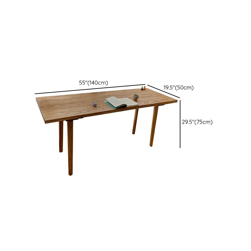 Solid Wood Base Table Rectangle Dining Table for Kitchen Dining Room Clearhalo 'Dining Tables & Seating' 'Dining Tables' 'dining_table' 'furn' 'furn_dining_table' 'Furniture' 'Kitchen & Dining Furniture' 1200x1200_6c8c060e-1ad7-4072-84a8-61d94a9871eb