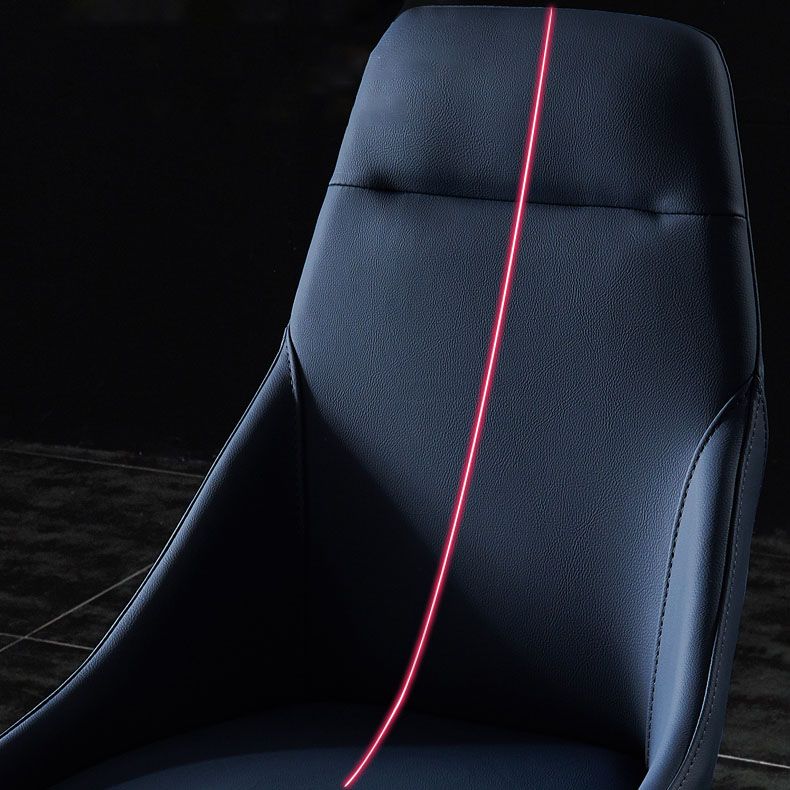 Modern Metal Dining Arm Chair Faux Leather Dining Side Chair for Restaurant Use Clearhalo ' kitchen&dining_furn' 'Dining Chairs' 'Dining Tables & Seating' 'dining_chair' 'furn' 'furn_dining_chair' 'Furniture' 'furniture_dining_chair' 'Kitchen & Dining Furniture' 'kitchen' 1200x1200_6c8cbec3-574e-484d-bb94-481a908a1e44