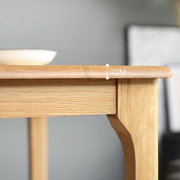 Square Wood Color Dining Table Oak Solid Wood Table Industrial with 4 Legs Clearhalo ' dining_table' 'Dining Tables & Seating' 'Dining Tables' 'furn' 'furn_dining_table' 'Furniture' 'furniture_dining_table' 'Kitchen & Dining Furniture' 'kitchen&dining_furn' 'kitchen' 'kitchen_dining_table' 1200x1200_6c8d5de5-5277-41d6-bd8a-3c23e6d3360f