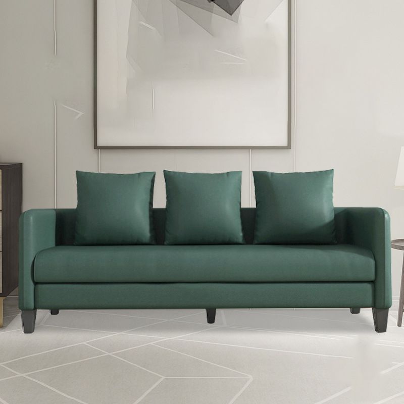 Scandinave à 3 places Faux Coup de canapé canapé arrière avec smoking bras