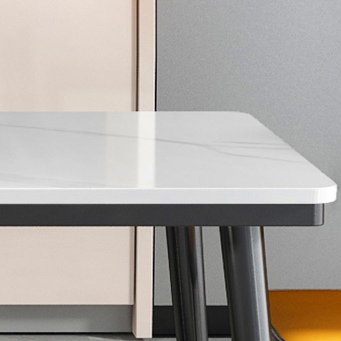 Industrial Standard Rectangle Shape Dining Table Sintered Stone Top Dining Table for Kitchen Clearhalo ' dining_table' 'Dining Tables & Seating' 'Dining Tables' 'furn' 'furn_dining_table' 'Furniture' 'furniture_dining_table' 'Kitchen & Dining Furniture' 'kitchen&dining_furn' 'kitchen' 'kitchen_dining_table' 1200x1200_6c8ee70b-8a22-48f1-9e21-de4f8c7ffd71