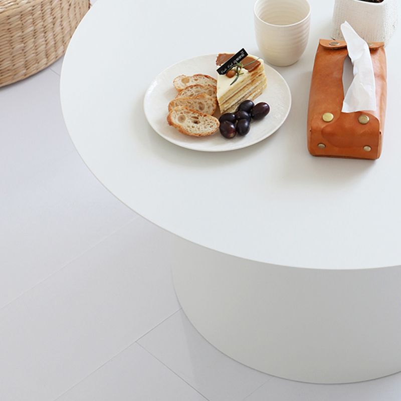 ラウンドメタルコーヒーテーブルミッドセンチュリーモダンペデスタル2ピースカクテルテーブル