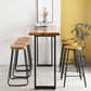 Modern 1/4/7 stuks Bar Tafel Set rechthoekige dennenhouttafel voor balkoncafé