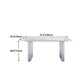 Stone Center Top Dining table Acrylic Double Pedestal Modern White Dinette Table Clearhalo 'Dining Tables & Seating' 'Dining Tables' 'dining_table' 'furn' 'furn_dining_table' 'Furniture' 'furniture_dining_table' 'Kitchen & Dining Furniture' 1200x1200_6c949b67-1165-4aaa-9250-f98869fe407a