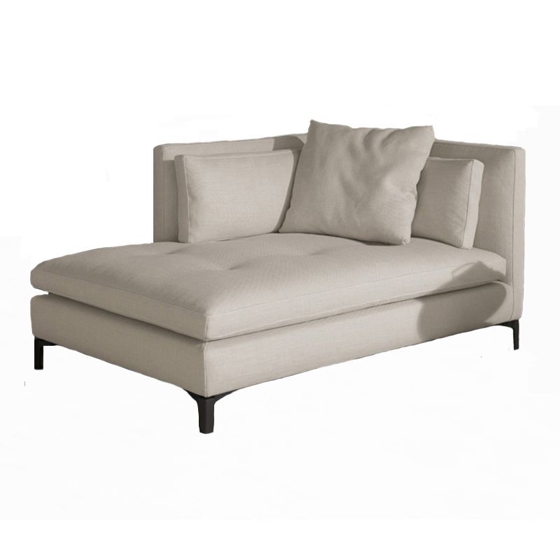 Living Room Chaise Square Arms Modern Chaise Lounge with Cotton Upholster Clearhalo 'Chairs & Seating' 'Chaise Lounge' 'chaise_lounge' 'furn' 'furn_chaise_lounge' 'Furniture' 'Living Room Furniture' 1200x1200_6c94cc79-d625-4d80-8a33-cc71154e9e8e