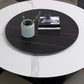 Contemporary Round Dining Table Sintered Stone Table with Black Pedestal Base,47.2"L x 27.6"W x 30"H Clearhalo ' dining_table' 'Dining Tables & Seating' 'Dining Tables' 'furn' 'furn_dining_table' 'Furniture' 'furniture_dining_table' 'Kitchen & Dining Furniture' 'kitchen&dining_furn' 'kitchen' 'kitchen_dining_table' 1200x1200_6c96c02b-3cf6-412e-b187-69b8a876c46c