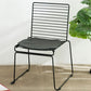 パティオの使用のためのメタルモダンスタイルのサイドチェアバックチェア