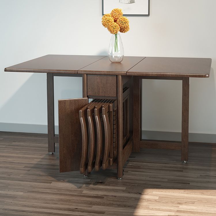 Standard Solid Wood Dining Set with Black Wood Space-Saving Design Legs for Dining Furniture Clearhalo 'Dining Room Sets' 'Dining Tables & Seating' 'dining_room_set' 'furn' 'furn_dining_room_set' 'Furniture' 'furniture_dining_room_set' 'Kitchen & Dining Furniture' 'kitchen&dining_furn' 'kitchen' 1200x1200_6c97a3a7-bfb0-4c8f-9d72-0936cbad7e09