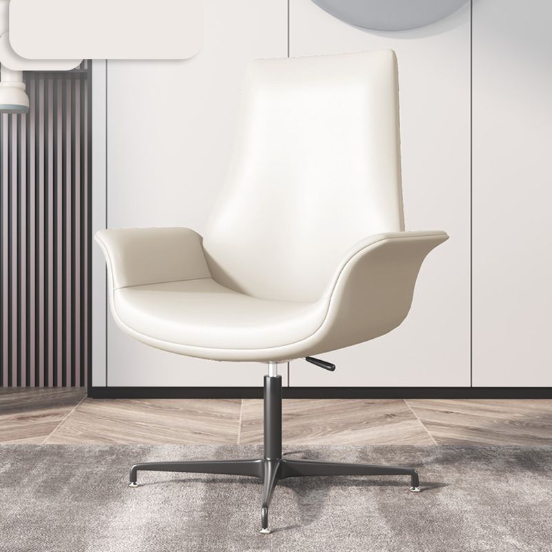 Silla de oficina tapizada moderna silla de tareas de brazo fijo con base de acero