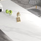 Modern Sintered Stone Dining Table Contemporary White Table with Metal Base Clearhalo 'Dining Tables & Seating' 'Dining Tables' 'dining_table' 'furn' 'furn_dining_table' 'Furniture' 'Kitchen & Dining Furniture' 1200x1200_6c9b5f86-a7ac-4760-985e-78aa86ed7ebb