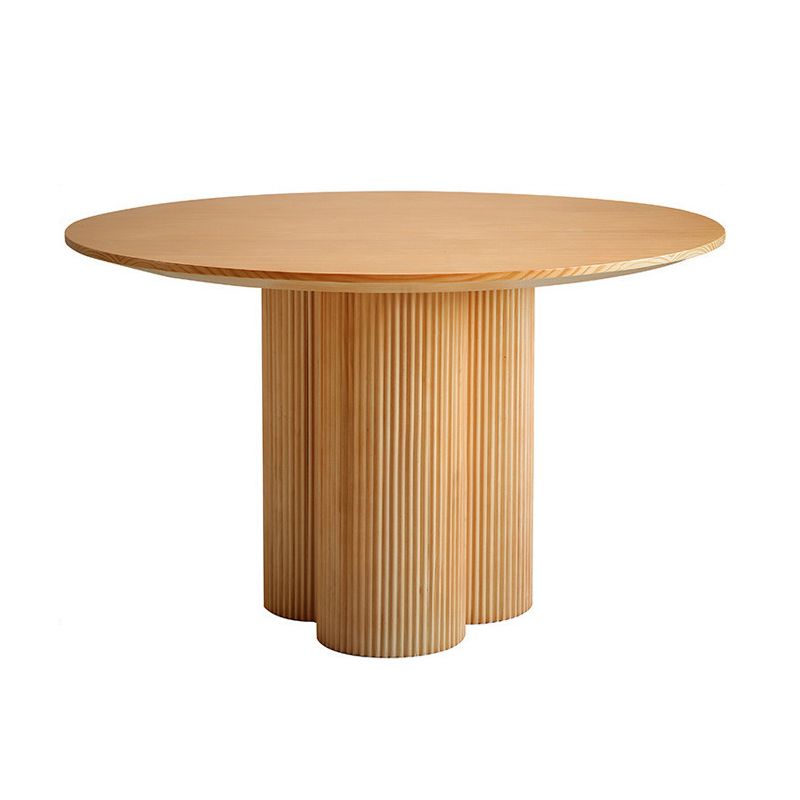 北欧1/3/4/5/7ピースダイニングセットダイニングルーム用の丸い木製ダイニングテーブル