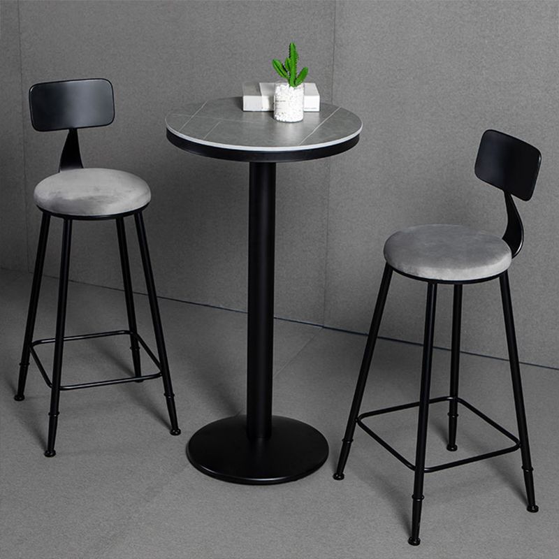 Industrial Stone Bar Table Set 1/3 Pieces Round Counter Table Set for Indoor Clearhalo 'Bar Furniture' 'furn' 'furn_home_bar_bar_sets' 'Furniture' 'Home Bars & Bar Sets' 'home_bar_bar_sets' 'Kitchen & Dining Furniture' 1200x1200_6c9c0075-65a0-423c-9523-e1a022c8eb41
