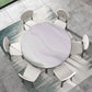 Modern Scalable Stone Dining Table Rubber Base for Dining Room