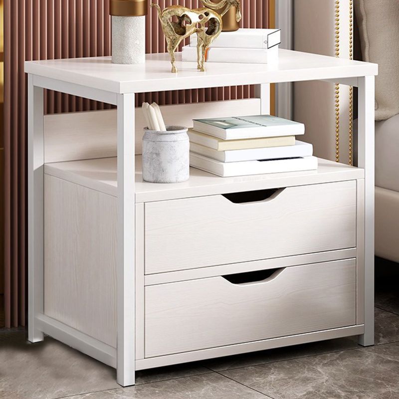 Modern Drawer Storage Nightstand 20 Inch H Imitation Wood Shelf Included Night Table Clearhalo 'Bedroom Furniture' 'furn' 'furn_night_stand' 'Furniture' 'night_stand' 'Nightstands' 1200x1200_6c9d48e4-01d4-4240-b8bf-b9e902e1495a