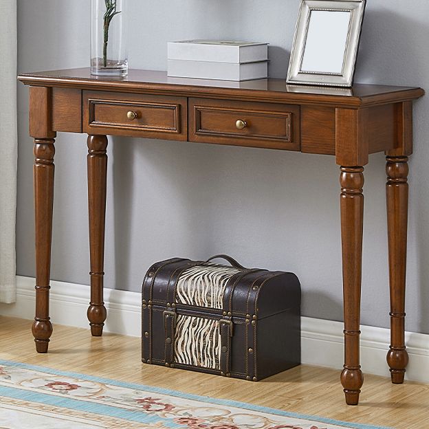 Tavolo da console rettangolare moderna tavolo di divano console in legno per casa