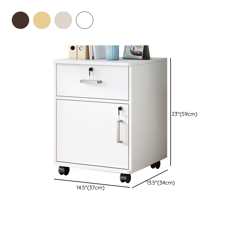 Contemporary Vertical Solid Color Drawers Castors Wood File Cabinet for Home Office Clearhalo 'Filing Cabinets' 'filling_cabinets' 'furn' 'furn_filling_cabinets' 'Furniture' 'Office Furniture' 1200x1200_6c9f5362-1483-4a61-8274-e0e01dcea529