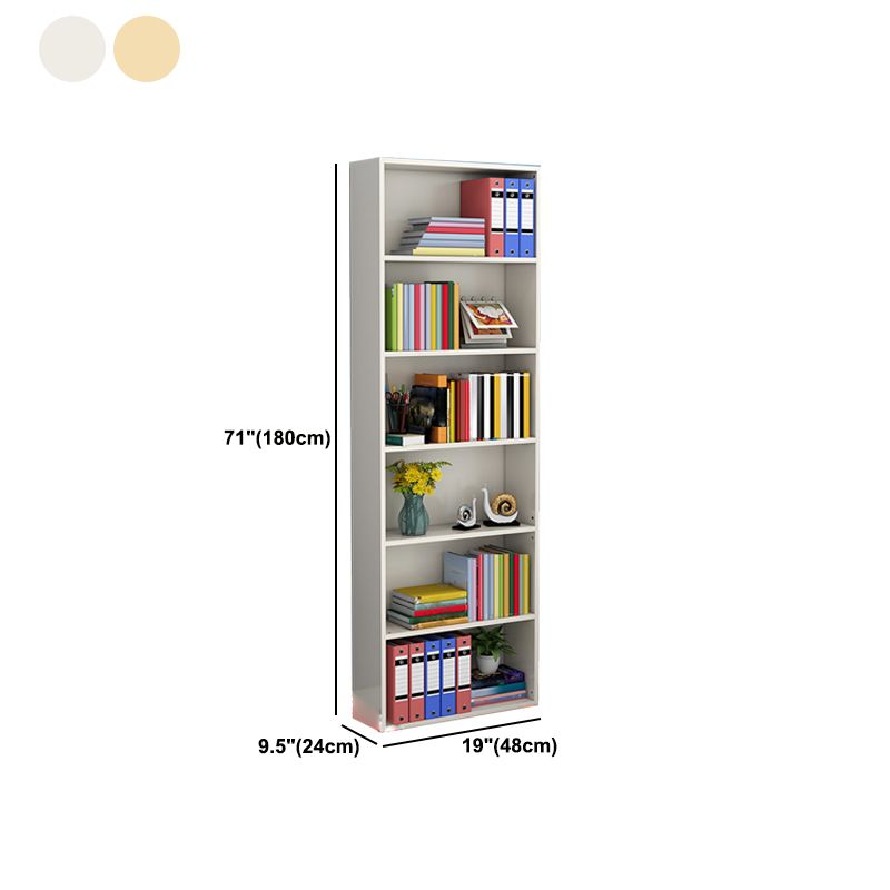 Closed Back Standard Storage Bookcase Nordic Wooden Bookshelf