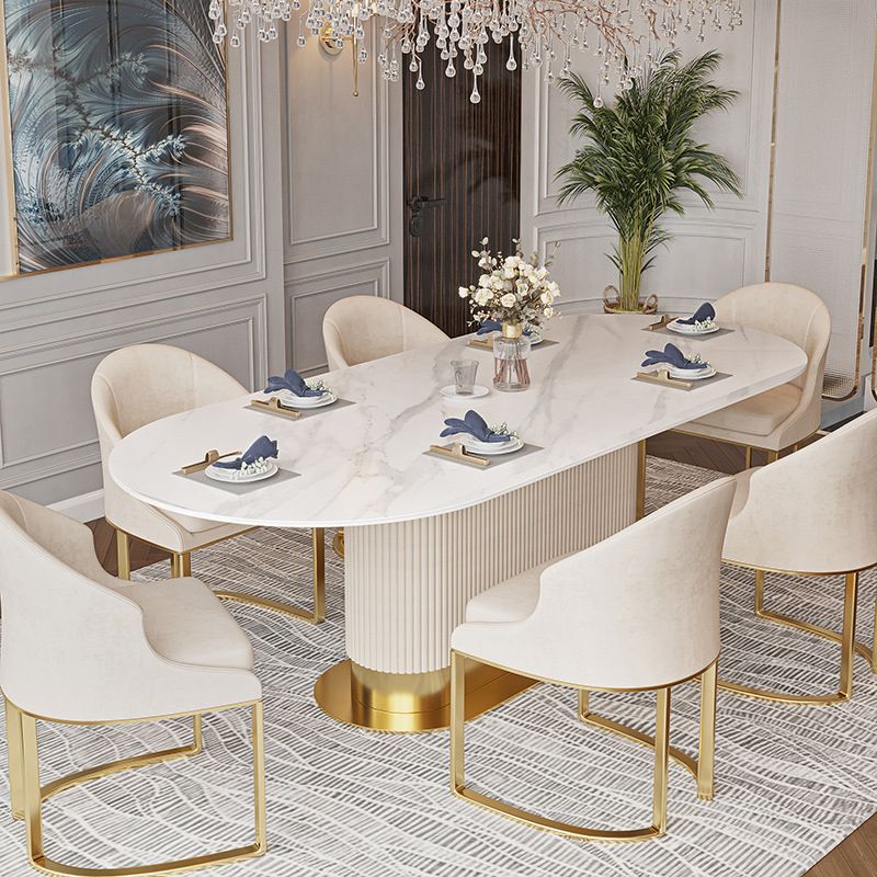 Nordic 1/4/5/7 Pieces Dining Set Stone Dining Table for Dining Room Clearhalo 'Dining Room Sets' 'Dining Tables & Seating' 'dining_room_set' 'furn' 'furn_dining_room_set' 'Furniture' 'Kitchen & Dining Furniture' 1200x1200_6ca08825-3526-4536-a882-25a851e2db79