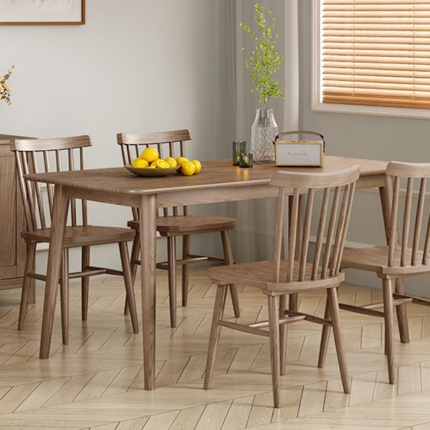 Rectangle Ash Wood Table Modern Dining Table in Walnut with 4 Legs for Restaurant Clearhalo ' dining_table' 'Dining Tables & Seating' 'Dining Tables' 'furn' 'furn_dining_table' 'Furniture' 'furniture_dining_table' 'Kitchen & Dining Furniture' 'kitchen&dining_furn' 'kitchen' 'kitchen_dining_table' 1200x1200_6ca0f3b8-0956-4e62-93ce-b9839be4f530