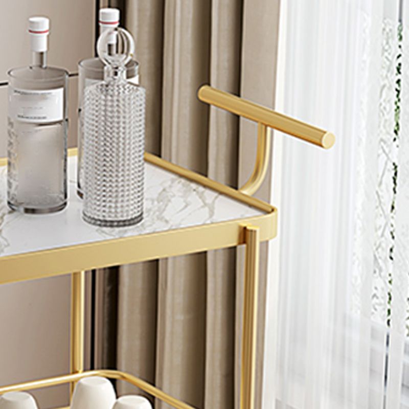 Dining Room Modern Prep Table Rolling Open Shelves Kitchen Trolley Clearhalo 'furn' 'furn_kitchen_islands_carts' 'Furniture' 'Kitchen & Dining Furniture' 'Kitchen Islands & Carts' 'kitchen_islands_carts' 1200x1200_6ca3d7f0-f99b-4a6f-a777-1ec703640b97