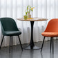 Contemporary Upholstered Dining Chairs Faux Leather and Metal Side Chair