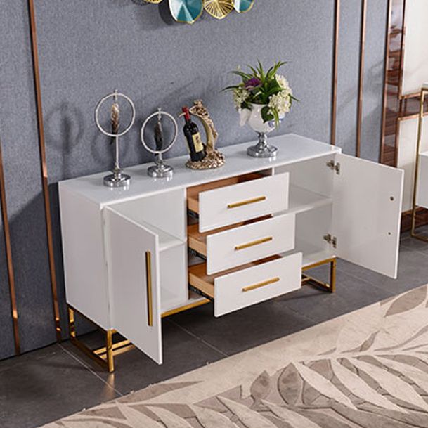 Buffet de restauration contemporain avec tiroirs serveur de restauration en bois d'ingénierie