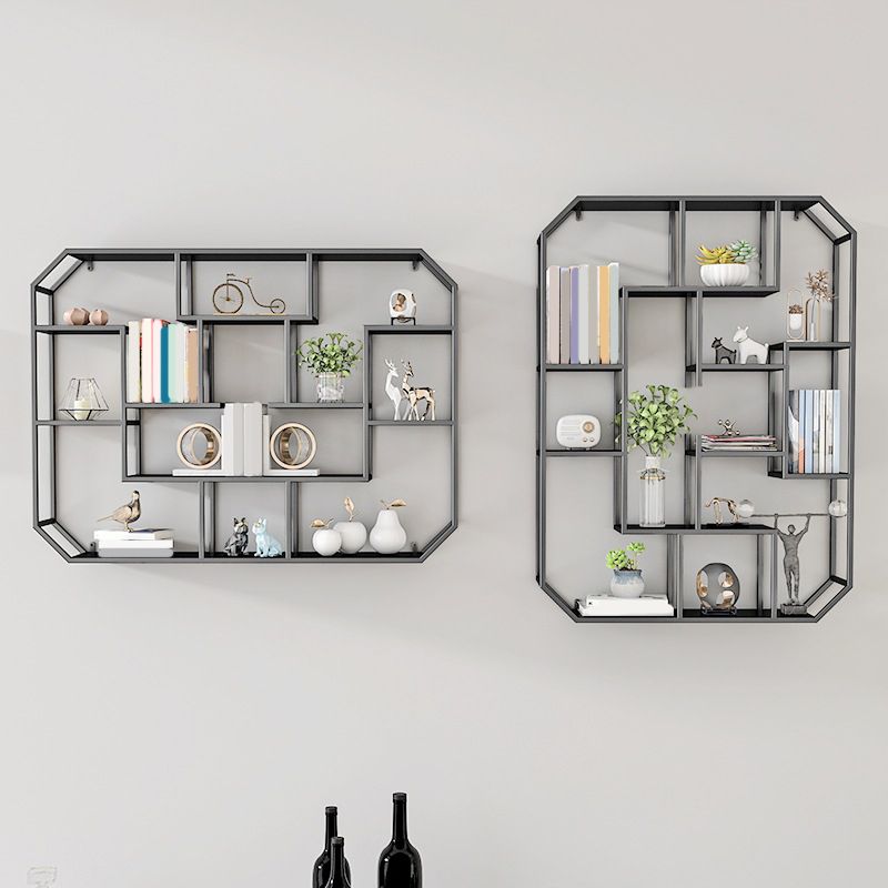 7.1" W Wall Unit Book Shelf Metal Open Shelf Bookcase for Home Clearhalo 'Bookcases' 'furn' 'furn_bookcases' 'Furniture' 'Office Furniture' 1200x1200_6ca93b3f-6523-4df5-b485-fa8053edc563