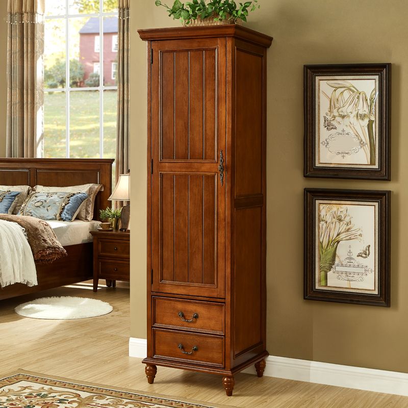 Tradizionale armadio di magazzino in legno di betulla con mobile per finitura opaca per casa incernierata per casa