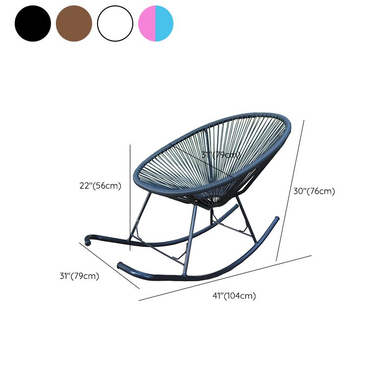 ミッドセンチュリーモダンシングルロッキングチェア屋内ラタンロッキングチェア