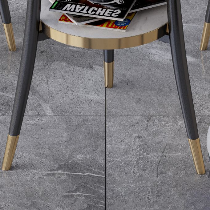 Metal Contemporary Round Dining Table Manufactured Wood Dining Table with Legs Clearhalo ' dining_table' 'Dining Tables & Seating' 'Dining Tables' 'furn' 'furn_dining_table' 'Furniture' 'furniture_dining_table' 'Kitchen & Dining Furniture' 'kitchen&dining_furn' 'kitchen' 'kitchen_dining_table' 1200x1200_6cab1de6-826d-4b84-a05a-c050d63eb6c7