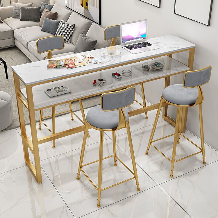 Scandinavian Footrest Counter Chair Low Back Round Upholstered Counter-height Stool Clearhalo 'Bar Furniture' 'Bar Stools' 'bar_stools' 'furn' 'furn_bar_stools' 'Furniture' 'furniture_bar_stools' 'Kitchen & Dining Furniture' 1200x1200_6cabae0a-2690-40e8-a5bc-9f7f3142dcf8