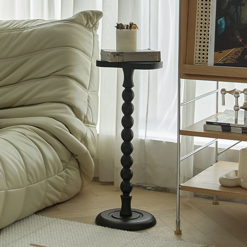 Traditional Wood End Table Sled Black/Brown Side End Snack Table Clearhalo 'Coffee & Accent Tables' 'End & Side Tables' 'end_side_tables' 'furn' 'furn_end_side_tables' 'Furniture' 'Living Room Furniture' 1200x1200_6cad2ab7-3642-41fb-ae81-045875ccdddc